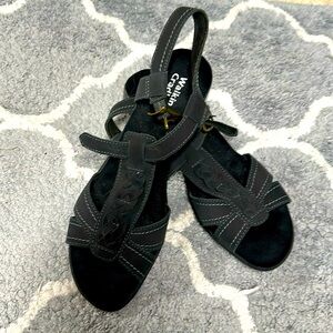 NWOT Walking cradle black sandal 8